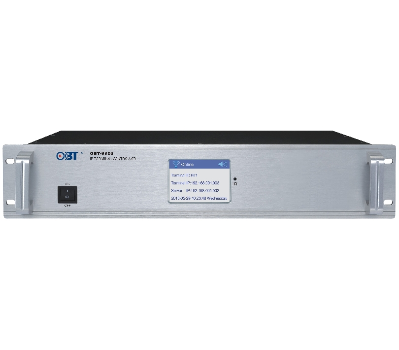 IP數字網絡廣播機架式終端控制器 OBT-9928